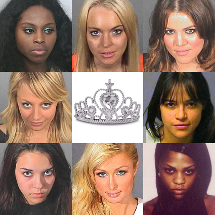 Lindsay Lohan, Paris Hilton, Nicole Richie, Alexis Neiers, Khloe Kardashian Odom, Michelle Rodriguez, Lil' Kim, Foxy Brown Lindsay Lohan, Paris Hilton, Nicole Richie, Alexis Neiers, Khloe Kardashian Odom, Michelle Rodriguez, Lil' Kim, Foxy Brown
